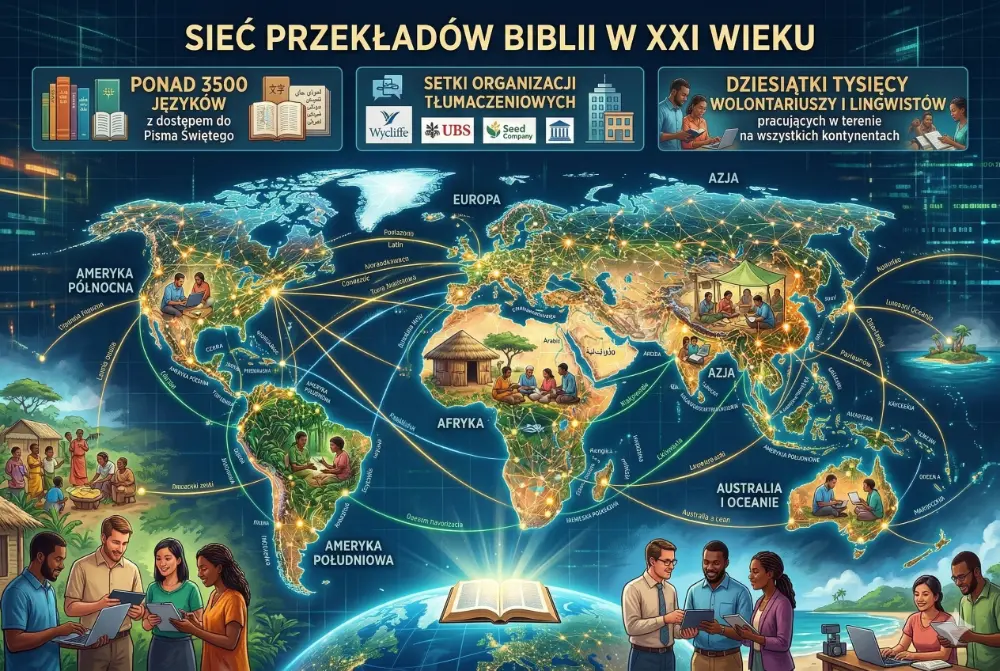 Sieć przekładów Biblii w XXI wieku — ponad 3500 języków na wszystkich kontynentach